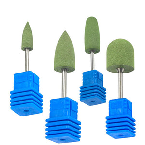 4 Style Rotary Rubber&Silicon Carbide Buffer Nail Drill Bit Remove Clean UV Gel Polish Dust for Electric Manicure Tool CHGJ01-04