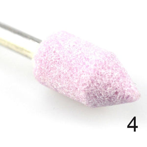1PCS Pink Ceramic Removal Designs Electric Machine Drill Grinding Stone Cuticle Clean for Nail Drill Manicure 11 Type Bit CH323