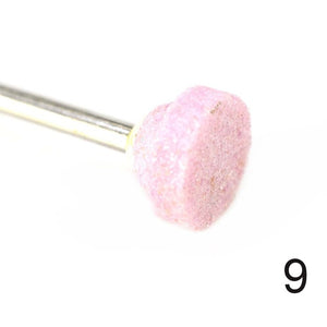 1PCS Pink Ceramic Removal Designs Electric Machine Drill Grinding Stone Cuticle Clean for Nail Drill Manicure 11 Type Bit CH323