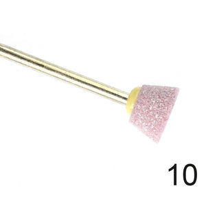 1PCS Pink Ceramic Removal Designs Electric Machine Drill Grinding Stone Cuticle Clean for Nail Drill Manicure 11 Type Bit CH323