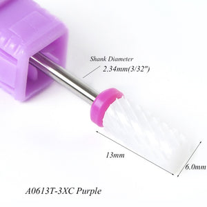 Full Beauty Ceramic 28 Type Nail Drill Bits Remover Mills Manicure Files Nail Art Cutter Electric Accessory Clean Tool CH810